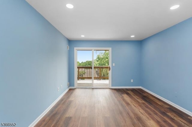 604 Skyline Dr Unit 604, Haledon Boro, NJ 07508 - unfurnished room with wood finished floors and recessed lighting