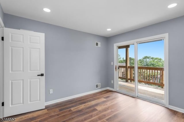 604 Skyline Dr Unit 604, Haledon Boro, NJ 07508 - spare room featuring dark wood-type flooring and recessed lighting