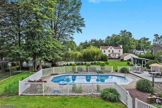 169 Knoll Rd, Parsippany-Troy Hills Twp, NJ 07005 - view of pool with a patio area