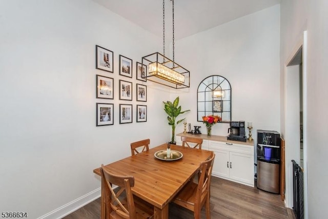 204 Robertson Way Unit 204, Lincoln Park Boro, NJ 07035 - dining space with dark wood-style floors and radiator