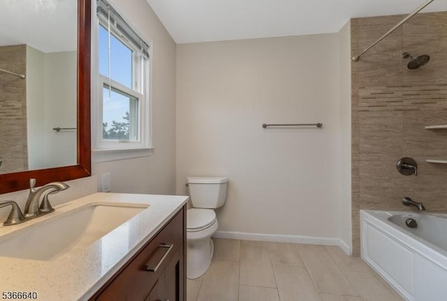 836 Dow Rd, Bridgewater Twp, NJ 08807 - full bathroom with vanity, bathing tub / shower combination, and tile patterned flooring