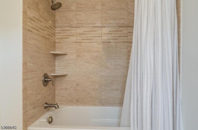 836 Dow Rd, Bridgewater Twp, NJ 08807 - bathroom with shower / bathtub combination with curtain