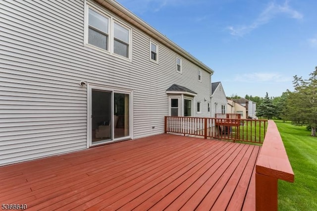 836 Dow Rd, Bridgewater Twp, NJ 08807 - deck featuring a yard