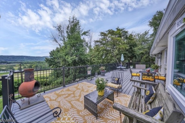 306 W Valley Brook Rd, Washington Twp, NJ 07830 - view of wooden deck