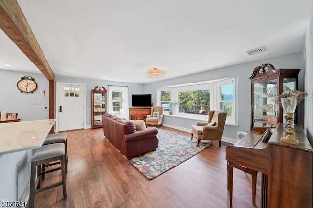306 W Valley Brook Rd, Washington Twp, NJ 07830 - living room featuring wood finished floors