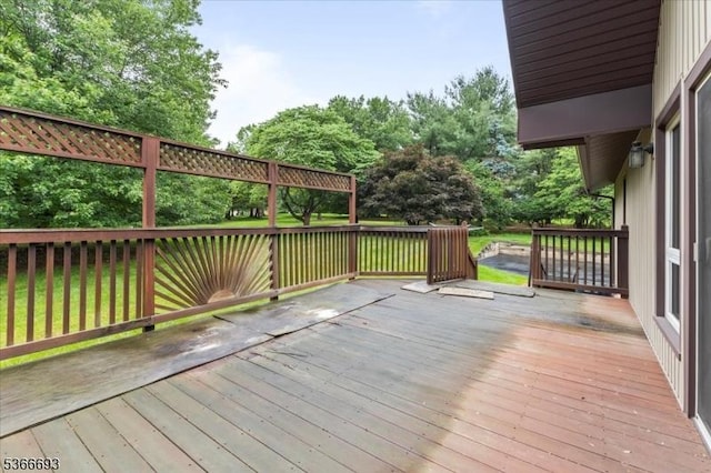 31 Casper Berger Rd, Readington Twp, NJ 08889 - wooden terrace with view of wooded area