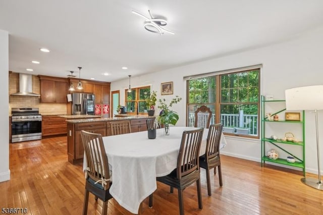 15 Woglum Pl, Berkeley Heights Twp, NJ 07922 - dining room featuring light wood-style floors and recessed lighting