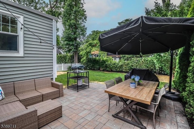 107 Oak Ln, Cranford Twp, NJ 07016 - view of patio / terrace with an outdoor living space and outdoor dining space