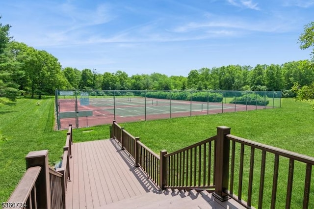 227 Potomac Dr, Bernards Twp, NJ 07920 - view of tennis court