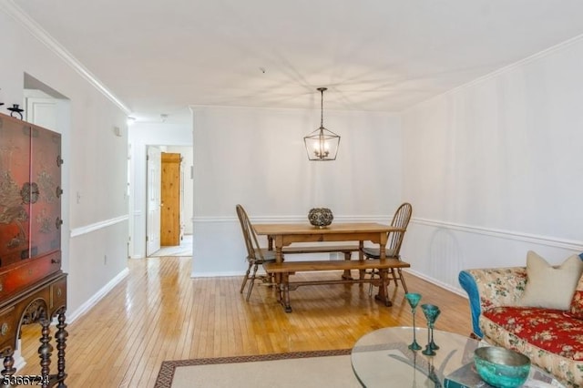 227 Potomac Dr, Bernards Twp, NJ 07920 - dining room featuring light wood-style floors and crown molding