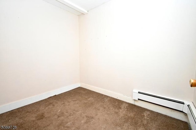 55 Taylor Rd, Jefferson Twp, NJ 07885 - empty room featuring carpet flooring and a baseboard radiator