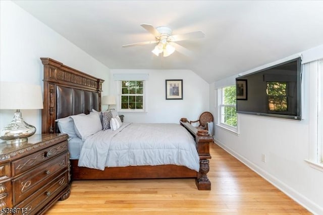 608 Duquesne Ter, Union Twp, NJ 07083 - bedroom with light wood finished floors, lofted ceiling, and ceiling fan