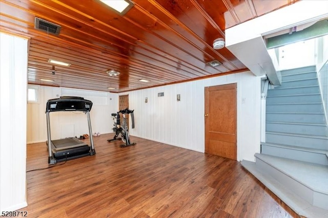 608 Duquesne Ter, Union Twp, NJ 07083 - exercise room with wood finished floors