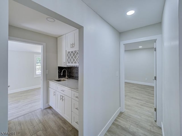44 Sullivan Way E, Brunswick Twp, NJ 08816 - corridor featuring light wood-type flooring and recessed lighting