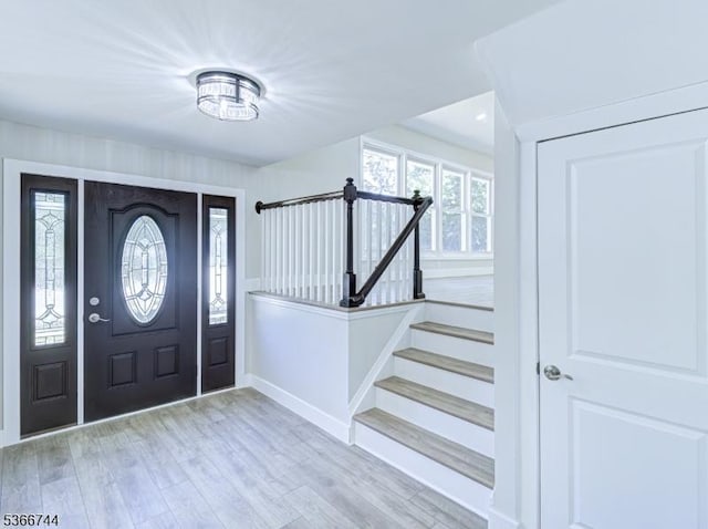 44 Sullivan Way E, Brunswick Twp, NJ 08816 - entrance foyer with stairway and wood finished floors