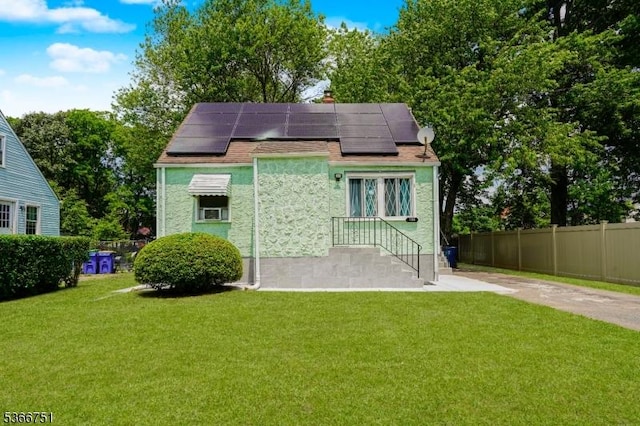 139 Churchill Ave, Franklin Twp, NJ 08873 - view of front of property featuring roof mounted solar panels