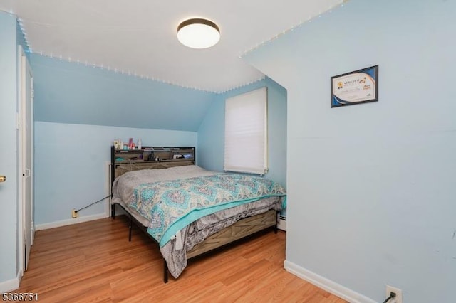 139 Churchill Ave, Franklin Twp, NJ 08873 - bedroom featuring light wood finished floors and vaulted ceiling