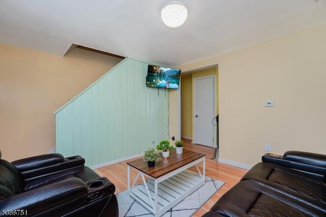 139 Churchill Ave, Franklin Twp, NJ 08873 - living room featuring light wood-style flooring and baseboards