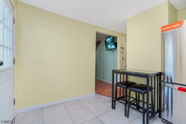 139 Churchill Ave, Franklin Twp, NJ 08873 - dining space featuring baseboards and tile patterned floors