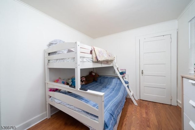 129 Ball St, Irvington Twp, NJ 07111 - bedroom with wood finished floors and crown molding