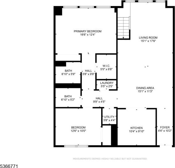 54 Polk Unit P3, Newark City, NJ 07105 - view of floor plan / room layout