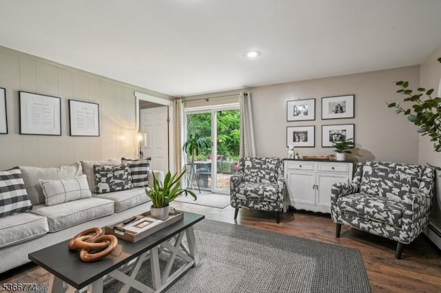 159 Kings Hwy, Washington Twp, NJ 07853 - living room featuring dark wood-style flooring