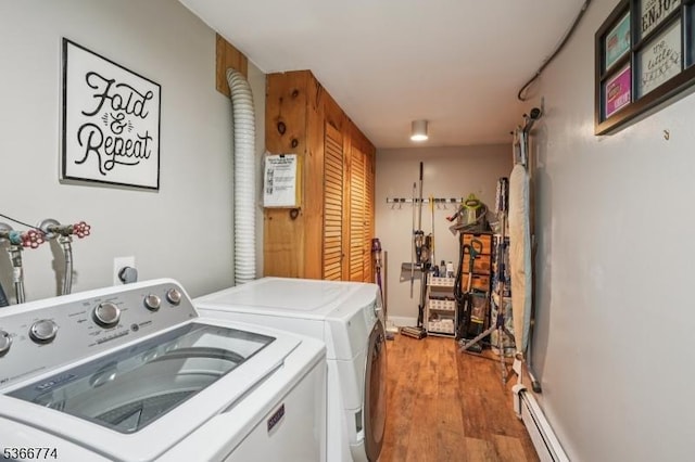 159 Kings Hwy, Washington Twp, NJ 07853 - washroom with separate washer and dryer and light wood-type flooring