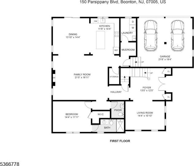 150 Parsippany Blvd, Parsippany-Troy Hills Twp, NJ 07005 - view of floor plan / room layout