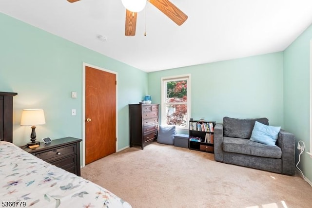 25 Alabama Ave, Jefferson Twp, NJ 07849 - bedroom with light carpet and a ceiling fan