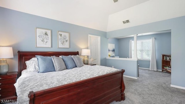 31 Burniston Ct, Hillsborough Twp, NJ 08844 - bedroom with carpet flooring and high vaulted ceiling