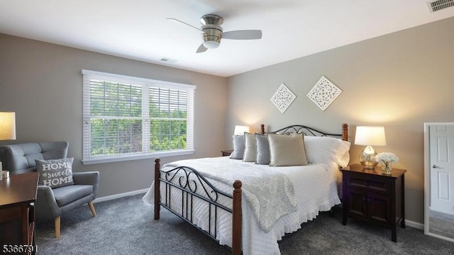 31 Burniston Ct, Hillsborough Twp, NJ 08844 - bedroom featuring dark colored carpet and a ceiling fan