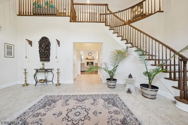 17 N Ridge Rd, Denville Twp, NJ 07834 - entryway featuring a towering ceiling and stairs
