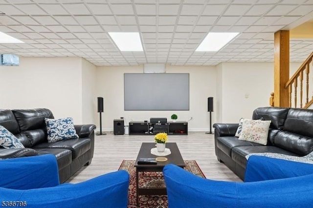 17 N Ridge Rd, Denville Twp, NJ 07834 - cinema room featuring wood finished floors and baseboards