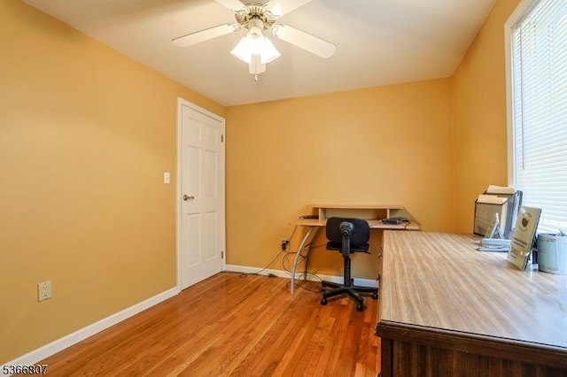 4 Panorama Dr, Vernon Twp, NJ 07461 - office space featuring wood finished floors and a ceiling fan