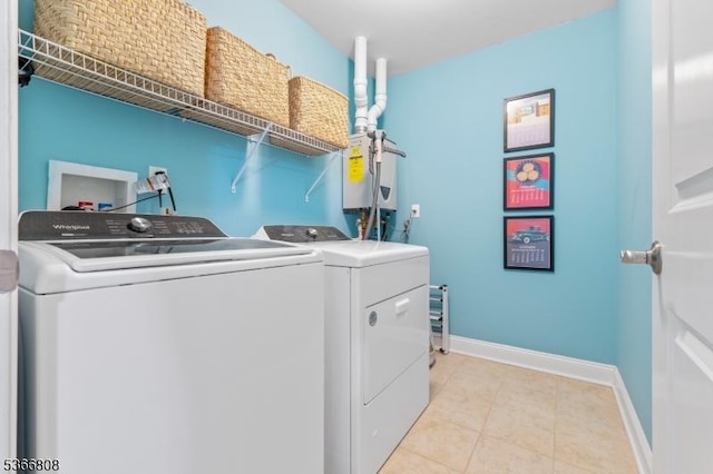6 Elston Ct, Wanaque Boro, NJ 07420 - laundry room featuring independent washer and dryer and light tile patterned floors