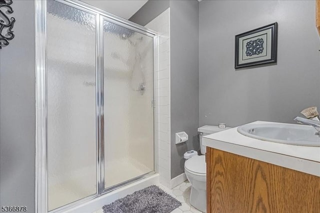 40 Lancelot Dr, Berkeley Heights Twp, NJ 07922 - full bath featuring a stall shower, tile patterned floors, and vanity