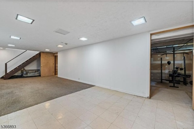 357 Minute Arms Rd, Union Twp, NJ 07083 - finished below grade area featuring light flooring and stairway