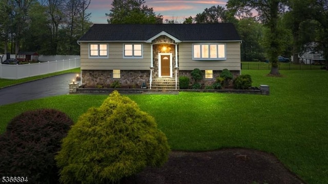 11 Hillcrest Blvd, Warren Twp, NJ 07059 - bi-level home featuring stone siding