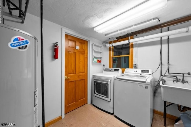11 Hillcrest Blvd, Warren Twp, NJ 07059 - washroom with washer and dryer and a textured ceiling