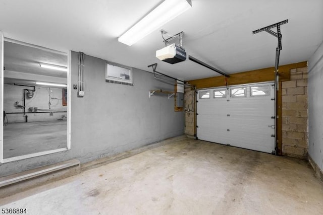 11 Hillcrest Blvd, Warren Twp, NJ 07059 - garage featuring a garage door opener and electric panel