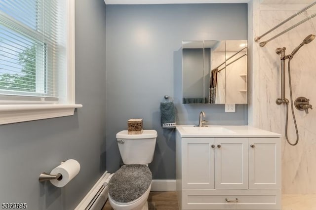 417 Mountain Rd, Readington Twp, NJ 08833 - bathroom with a shower with shower curtain and vanity