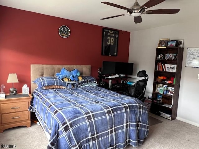 108 Creekside Way, Burlington Twp, NJ 08016 - carpeted bedroom featuring a ceiling fan