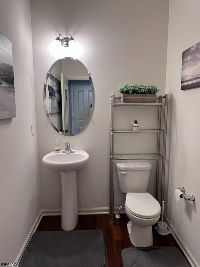 108 Creekside Way, Burlington Twp, NJ 08016 - bathroom with wood finished floors and toilet