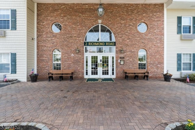 2 Richmond Rd Unit 214, West Milford Twp, NJ 07480 - property entrance with french doors and brick siding