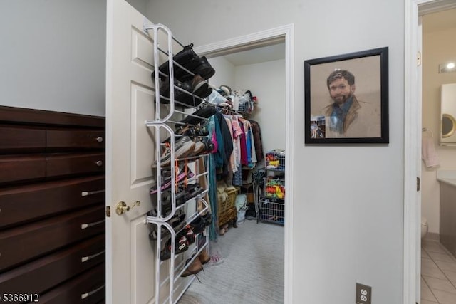 2 Richmond Rd Unit 214, West Milford Twp, NJ 07480 - walk in closet with tile patterned floors