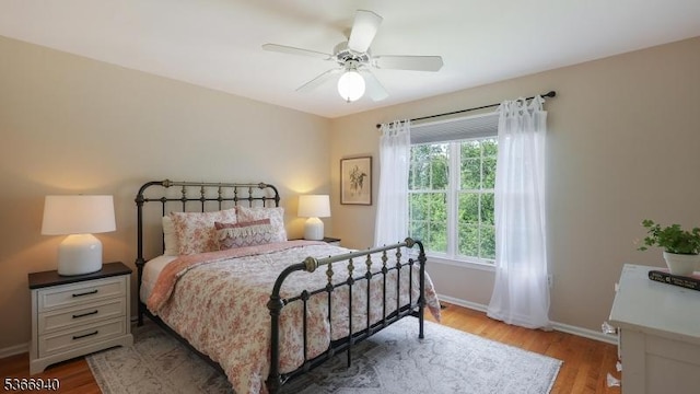 24 Montfort Dr, Montgomery Twp, NJ 08502 - bedroom featuring wood finished floors and a ceiling fan