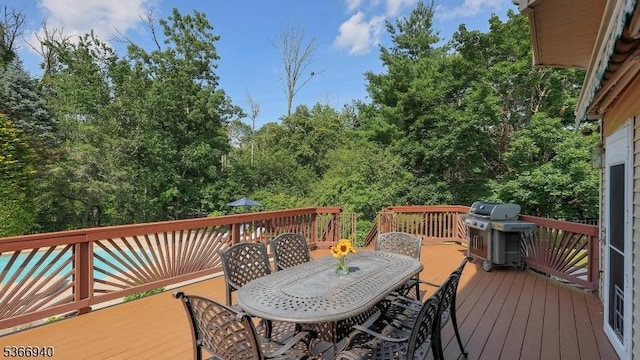 24 Montfort Dr, Montgomery Twp, NJ 08502 - deck featuring outdoor dining area and area for grilling