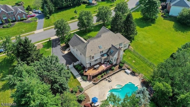 24 Montfort Dr, Montgomery Twp, NJ 08502 - aerial view of a pool area