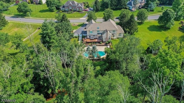 24 Montfort Dr, Montgomery Twp, NJ 08502 - aerial view of property and surrounding area featuring a pool area