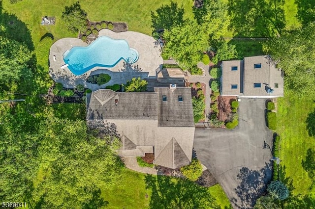 21 Partridge Rd, Readington Twp, NJ 08822 - aerial view of a pool area